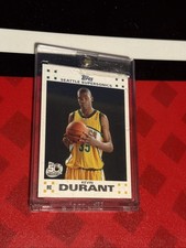 KEVIN DURANT 2007/08 TOPPS #2 RC ROOKIE CARD WHITE SEATTLE SUPERSONICS MINT SP. rookie card picture