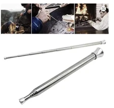Telescopic Stainless Steel Fire Blow Pipe Campfire Tool Outdoor BBQ