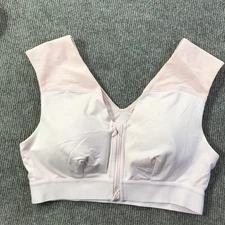 Tommie Copper Shoulder Support Sports Bra Womens Large Zip Front Activewear Gym