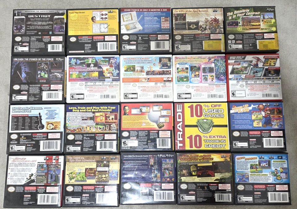 Lote de 20 fundas de repuesto vacías para Nintendo DS + 1 cubierta de juego arte Mario Kart Foto 4 de 4