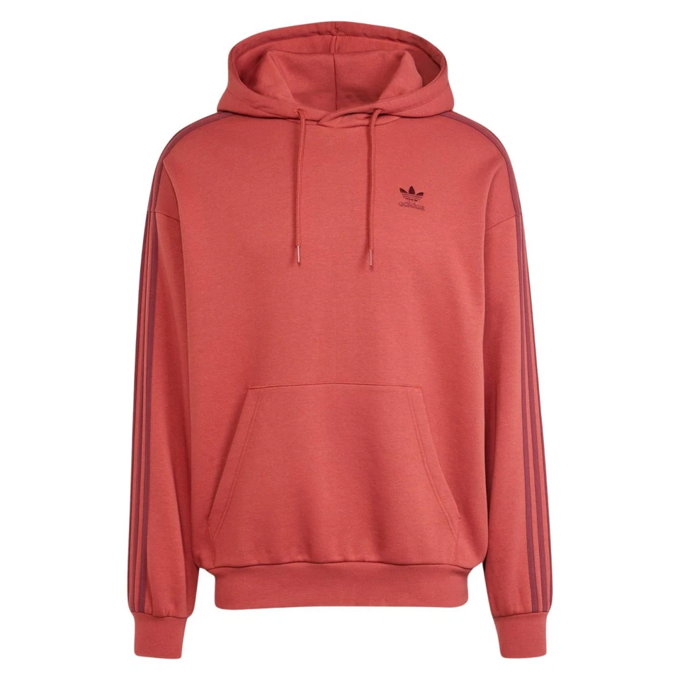 adidas Originals Hoodie Enfiler Trefoil Sweat Confort Rouge Fit Baggy XS - Photo 1/4