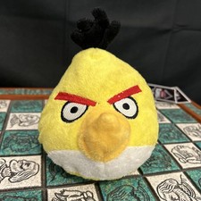 Hartz Angry Birds Chuck Yellow Plush Stuffed Toy No Sound Embroidered 5 Inch Euc