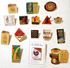 Lot of 16 Vintage Kodak Olympic Lapel Pins Camera Film Photography