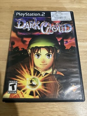 Dark Cloud PS2 CIB Black Label PlayStation 2 Tested Authentic *Damaged Cover Art