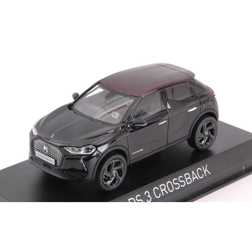 "Ds 3 Crossback \"La Premiere\" 2019 Black & Red Roof 1:43 Norev Auto Stradali -D- "-image
