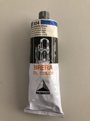 MAIMERI BRERA Oil Color - 150ml Tube Permanent Blue Light 304