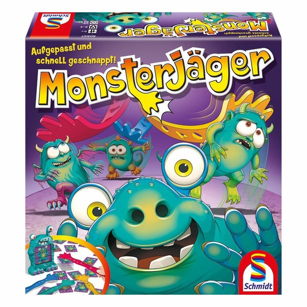 Schmidt Spiele MonsterjäGer Reaktionsspiel Gesellschaftsspiel 2-4 Spieler Spiel-image