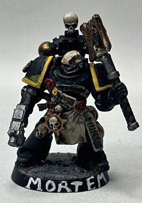 Chaplain Warhammer 40k Space Marines Black Templars Pro Painted Miniature GW