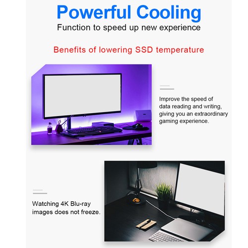 M.2 SSD NVMe Heat Sink M2 2280 Solid State Hard Disk Aluminum Heatsink7945 - Afbeelding 6 van 10