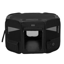 PETSFIT 36" Dog Playpen with Dual Zipper Doors  Sturdy Foldable Puppy Playpen fo