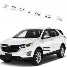 For Equinox Left or Right Door Nameplate Letter Badge Emblem Sport Gloss Chrome