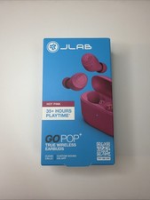 JLAB Go Pop Plus Wireless Earbuds - Hot Pink  