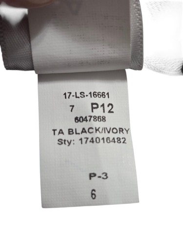 Talbots Hampshire Ankle Pant Herringbone Nubby Wool Blend Black White 6 F5.1 - Picture 6 of 11