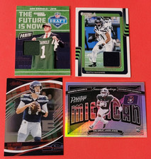 Sam Darnold ROOKIE Worn Hat CARD Kenneth Walker ROOKIE Jaxon Smith Njigba RELIC