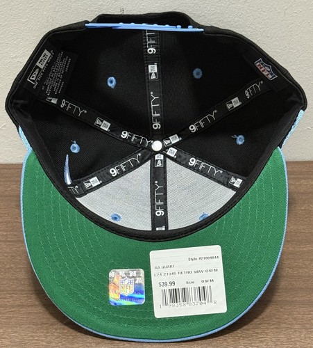 New Era Houston Oilers 9Fifty Blue Black Sharktooth Snapback Adjustable Hat Cap - Picture 4 of 5