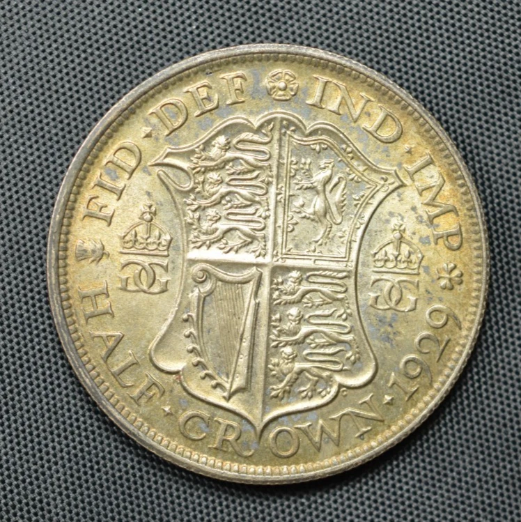 1929 年英国半克朗硬币| eBay