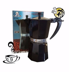 Stove Top Coffee Maker Espresso Cuban 9 Cup Aluminum black cafetera Cubana Roja eBay