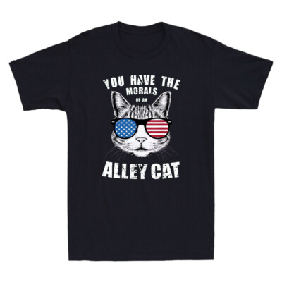 You Have The Morals Of An Alley Cat Funny Cat Meme Quote Vintage
