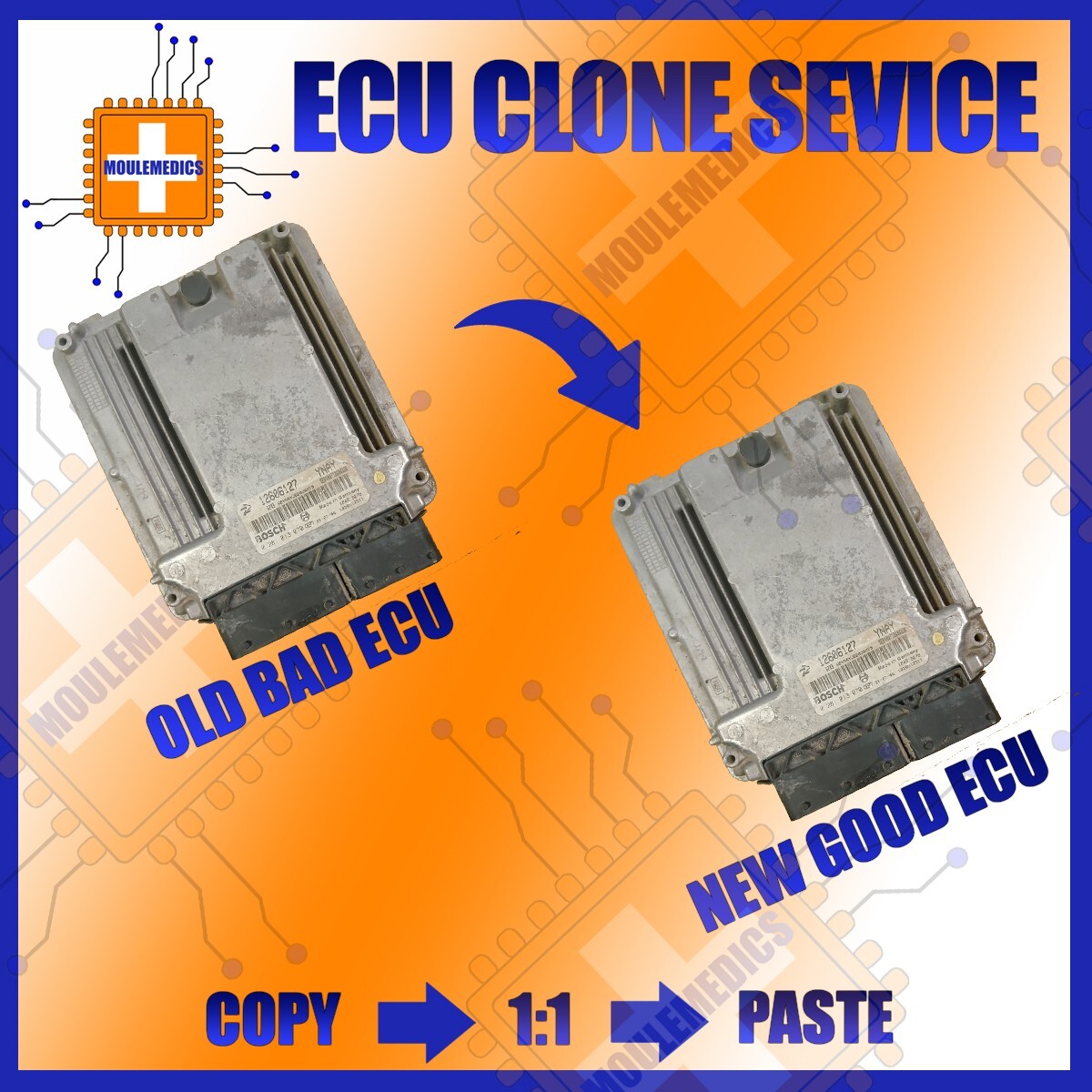 Cloning Service GM Chevy Cadillac E35 EDC16C42 ACDELCO ECM ECU PCM Plug  Play