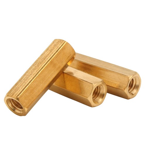 3/8-16UNC Brass Female Threaded Hex Studs Standoff Spacer Pillar Hexagonal Nuts - Picture 8 of 12