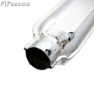 Motorcycle Retro Chrome Fishtail Exhaust Mufflers Rear Pipe For