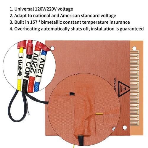3D Drucker Heizkissen für Creality K1 Max Nylongewebe Dual Voltage Heizkissen - Bild 5 von 9