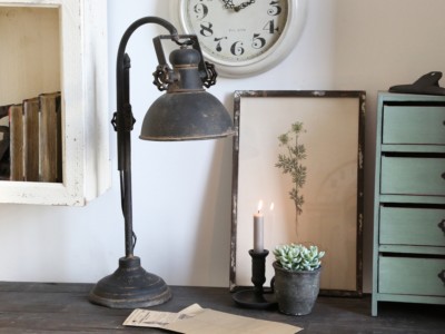 Tischleuchte JAMES Industrie  E14  Antik Vintage Retro Loft Shabby Used Style