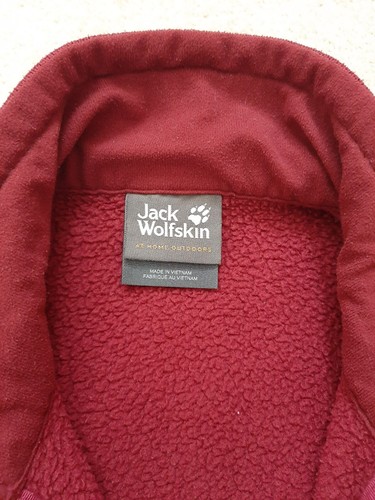 Ladies Jack Wolfskin Fleece Jacket Small Red - Picture 5 of 10
