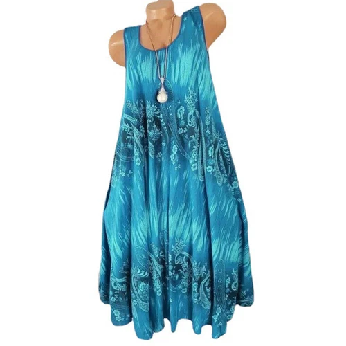 Abito sciolto donna donna boho spiaggia vacanze floreale sole taglie forti - Foto 7 di 23