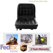 Universal Compact High Back Mower Seat Black Seat With Mounting Bolt Patterns US