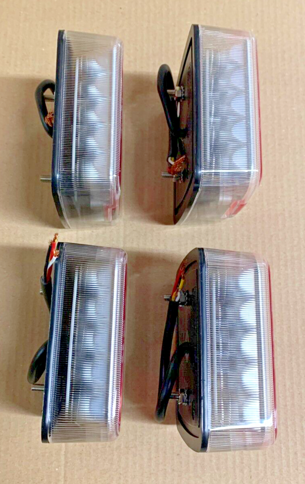 4 x LED Trailer Lorry Rear Lights 4 Function Tail/Brake/Indicator/No