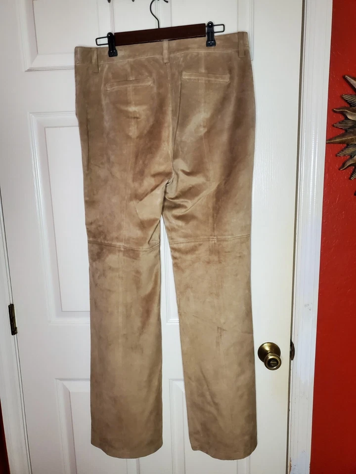 Pantalones de gamuza 100 % cuero W By Worth 10 Foto 3 de 4