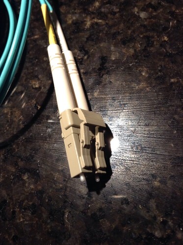 New 25' LC/LC 50/125 2MM AQUA OM3 Fiber Cable TBII 2970M - Picture 3 of 6