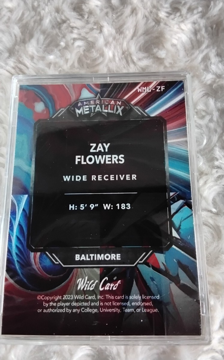 2023 Wild Card American Metallix Zay Flowers 1 Of 6. Card
