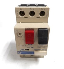 TELEMECANIQUE MANUAL MOTOR STARTER, GV2-M07, 600 VAC, 1.6-2.5 A, 3 POLES