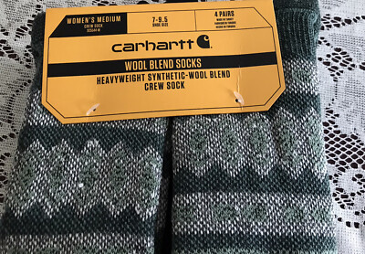 Women Carhartt Heavyweight Synthetic-Wool Crew Socks M …