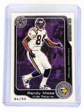 2001 Pacific Vanguard In Focus #10 Randy Moss /99 Minnesota Vikings HOF