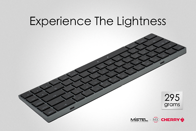 Mistel Air One Grey 65% RGB Ultra Low Profile Keyboard Cherry MX