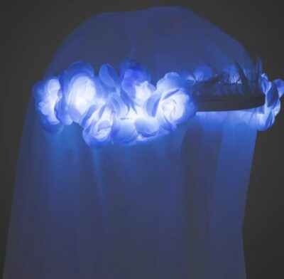Disney Parks 2023 The Haunted Mansion Light Up Bride Veil 