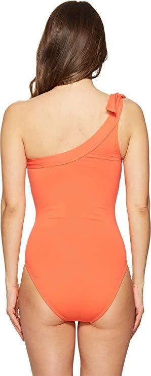 Traje de baño Letarte L59646 para mujer coral de una pieza correa lisa talla mediana Foto 2 de 3