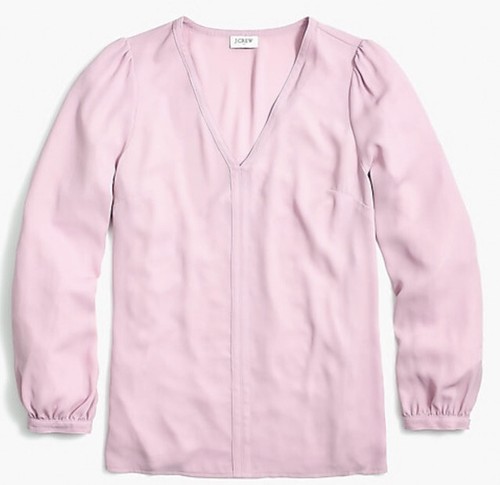 J Crew Women's Long-sleeve V-neck top 