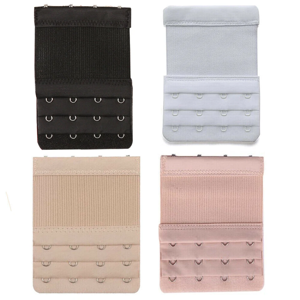 4Pcs Adjustable Bra Extender 2/3/4 Hooks with Elastic Underwear Strap Extension - Image 4 of 4