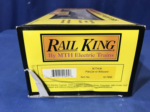 Rail King MTH FLACHWAGEN mit Werbetafel 30-7699 kostenloser Versand - Bild 5 von 6