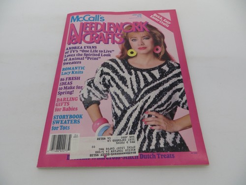 McCall's Needlework & Crafts Magazine April 1988 over 80 fresh ideas for spring