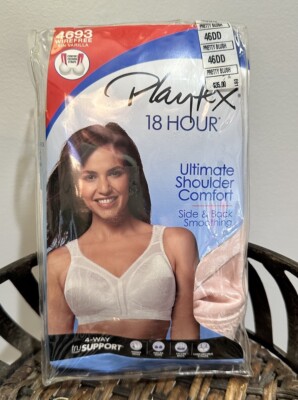 Playtex 18 hour bra size 46DD style 4693 ultimate shoulder comfort Pretty Blush