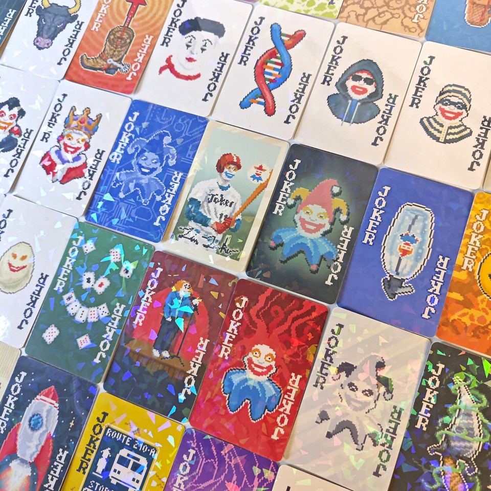 40×Balatro JOKER Cards Sparkle&Angled Glitter Set Collectible Custom ...