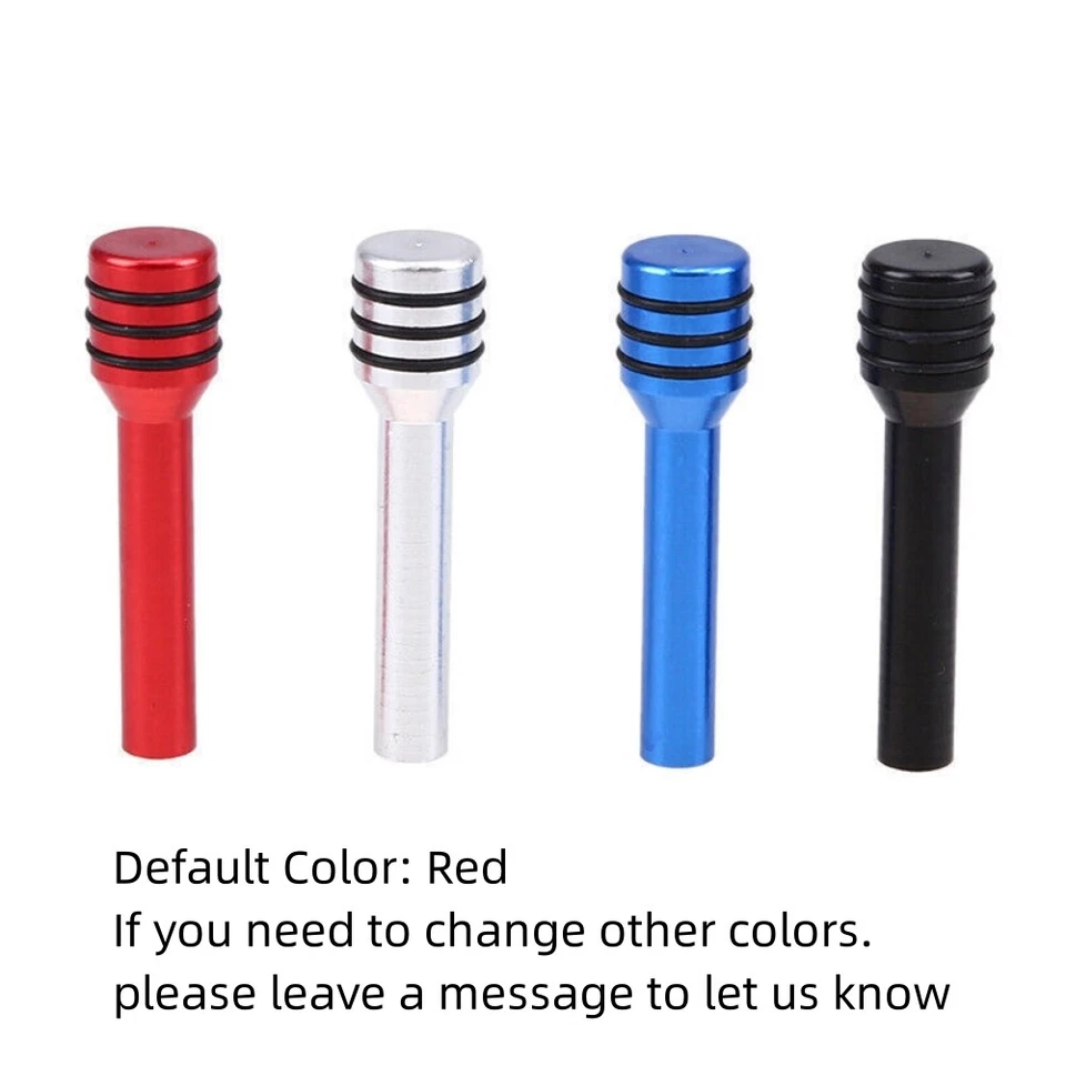 4pcs Red Car Interior Accessories Aluminum Door Lock Stick Knob Pull Pins Cover - Изображение 2 из 4