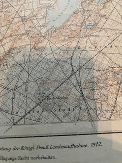 Karte 1912 Berlin Bernau Potsdam Nauen Seddin KW Velten Ketzin Kleinbahn Reichsb