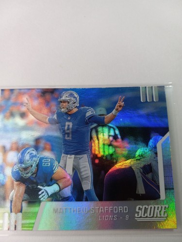 2019 Score Panini Matthew Stafford Signal-Callers #SC-14 Detroit Lions Holofoil - Picture 3 of 9