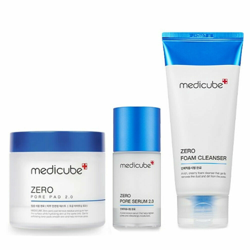 Medicube Zero Line 3 set Pore Pad serum Cleanser Pore Tightening